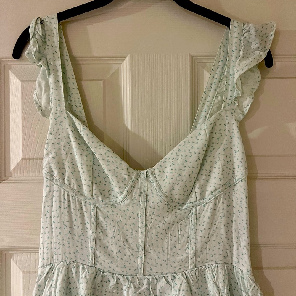 Zara layer maxi dress size large